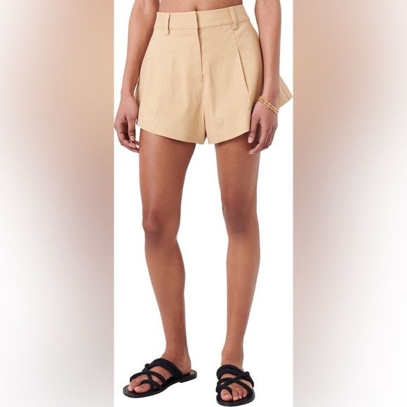DEREK LAM Vadella A-Line Linen-Blend Short NWT - Picture 1 of 3